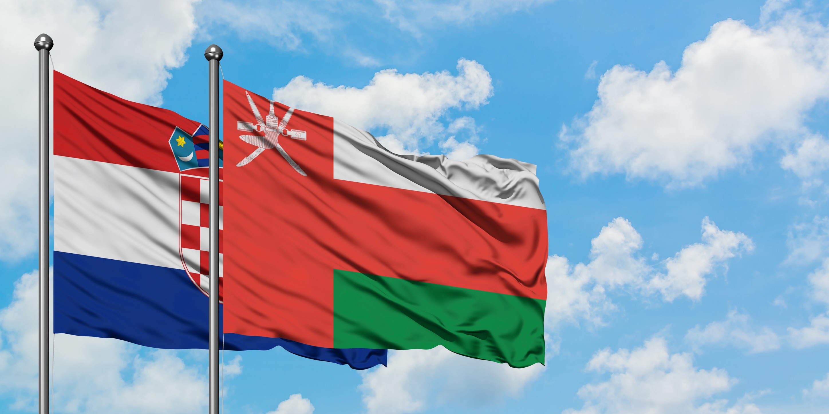 Croatia and Oman Flag
