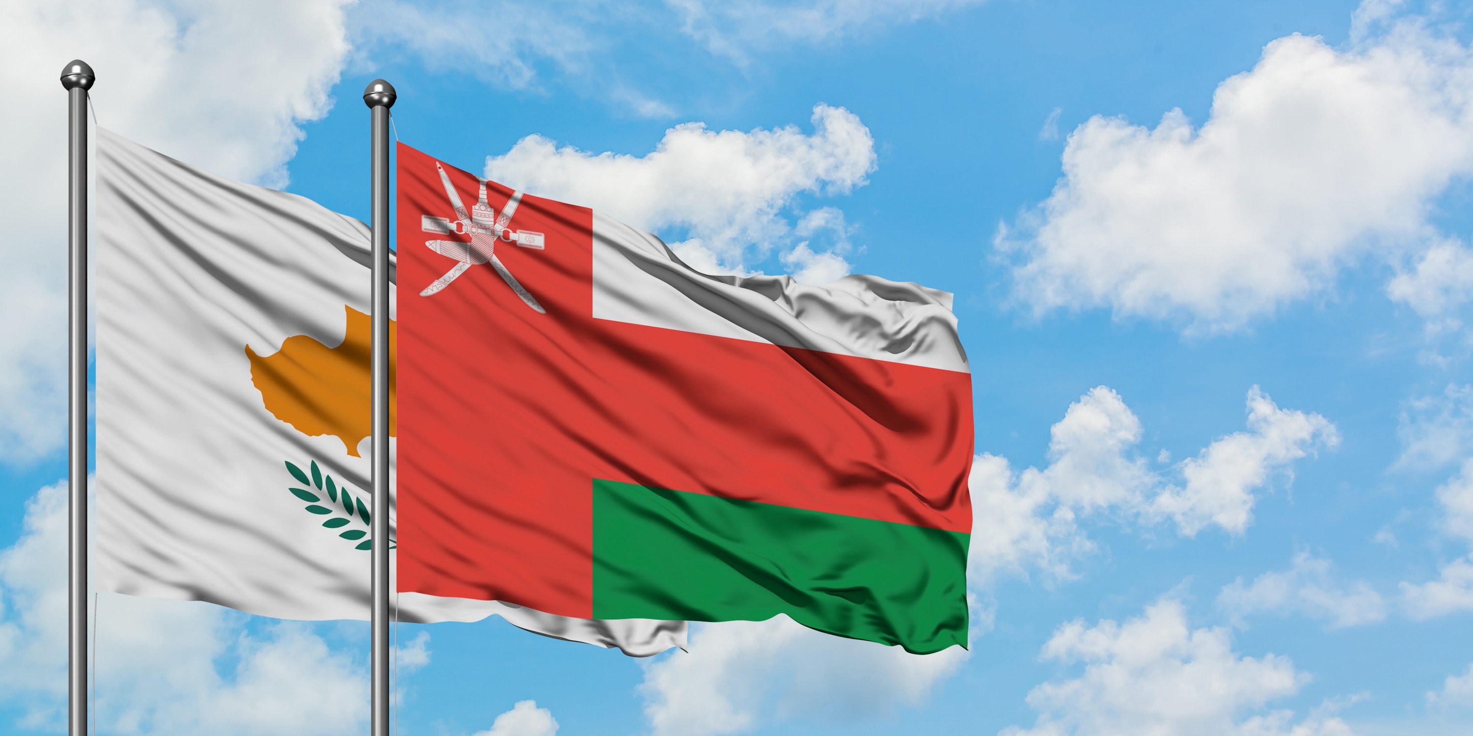 Cyprus and Oman Flag