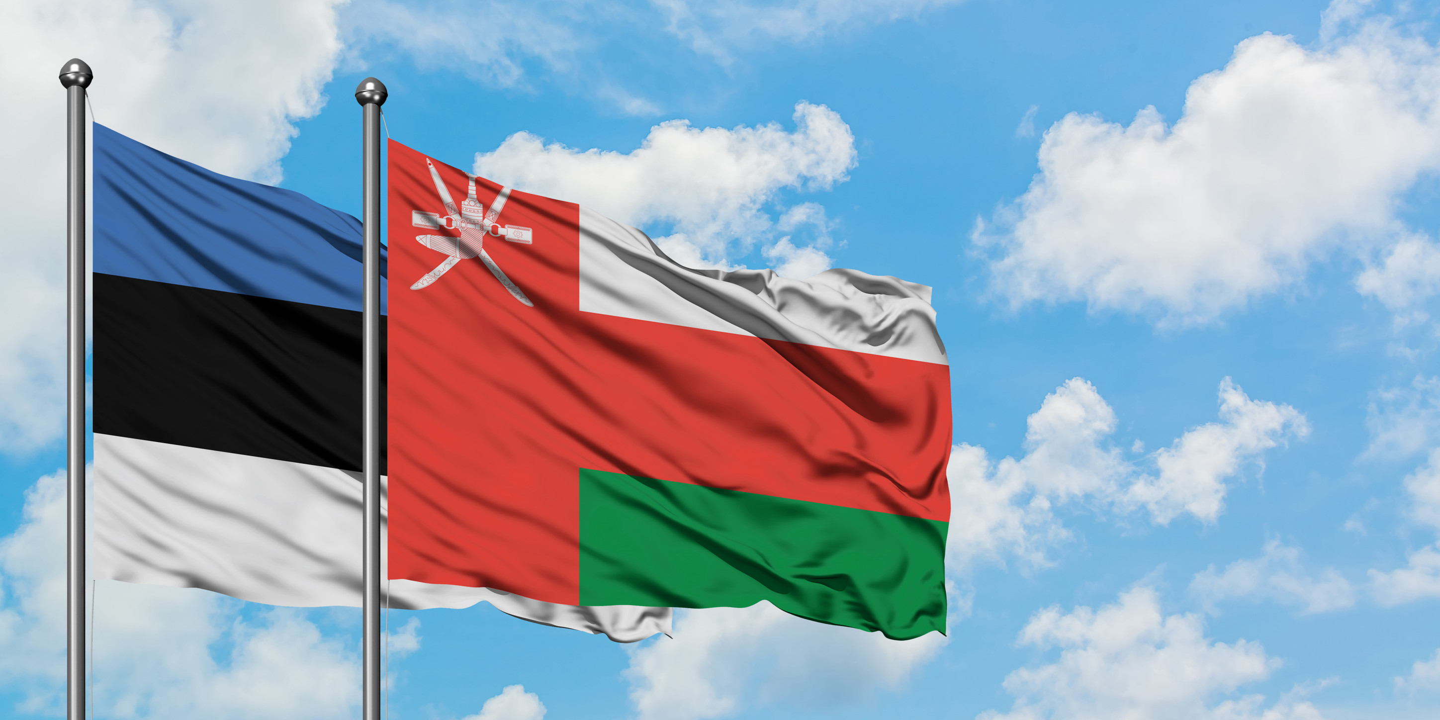 Estonia and Oman Flag