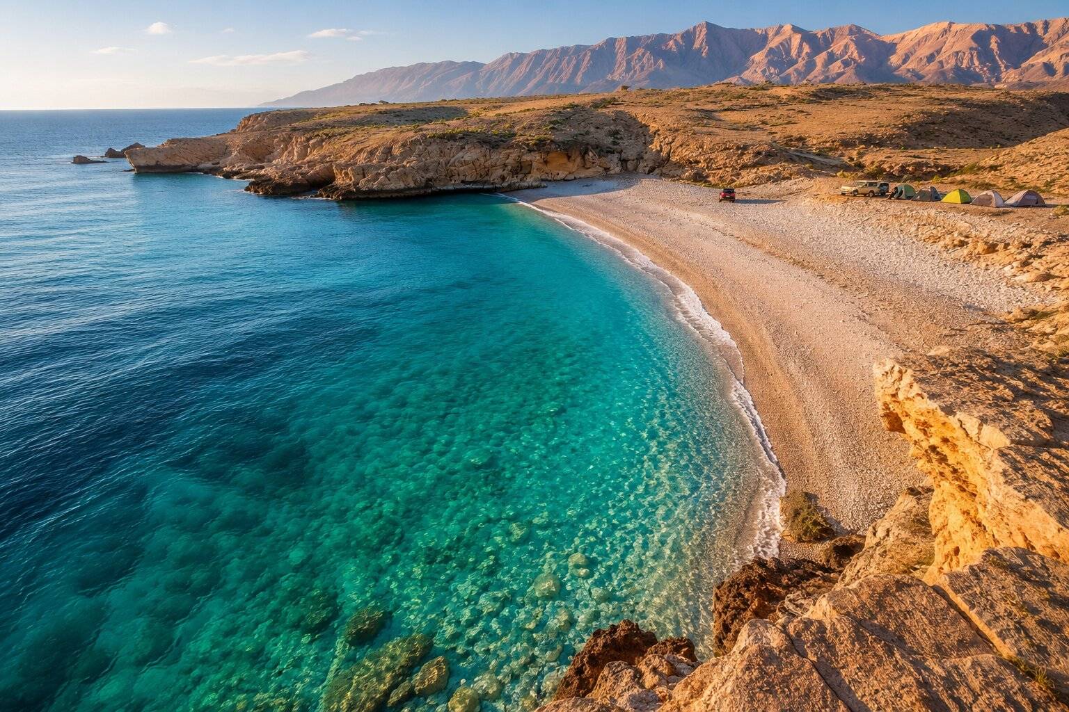 Fins Beach In Oman