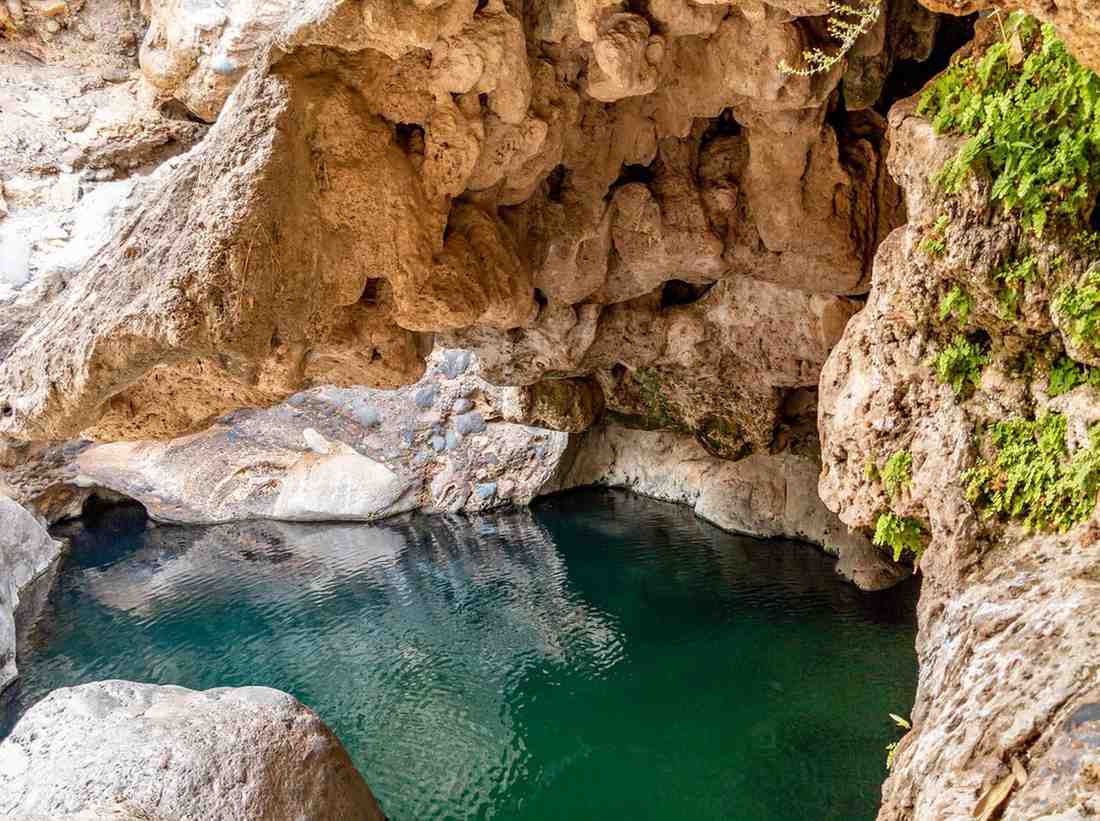 Lagoon In A Cave In Wadi Oman