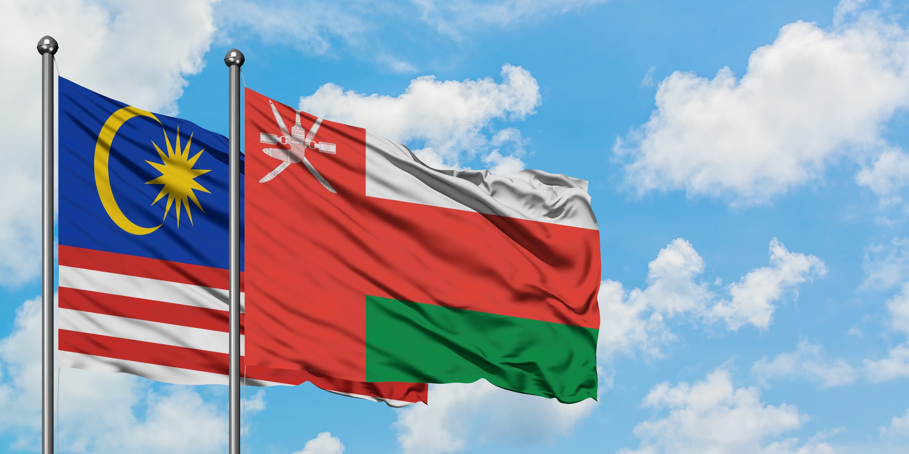 Malaysia And Oman Flag