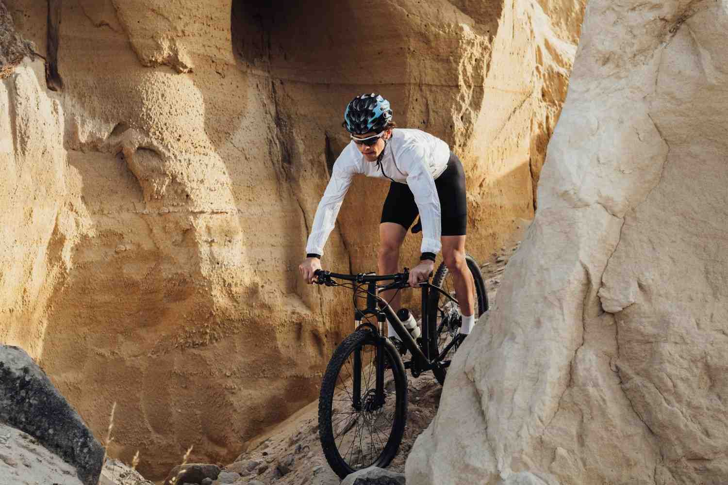 Mountain Biker Riding