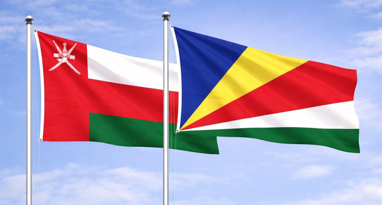 Seychelles And Oman Flag