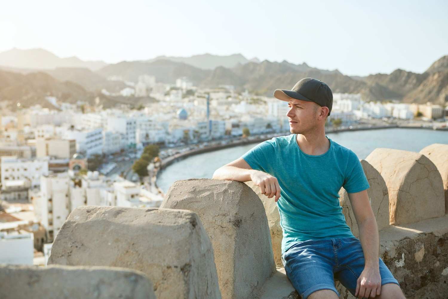 Traveller in Muscat Oman
