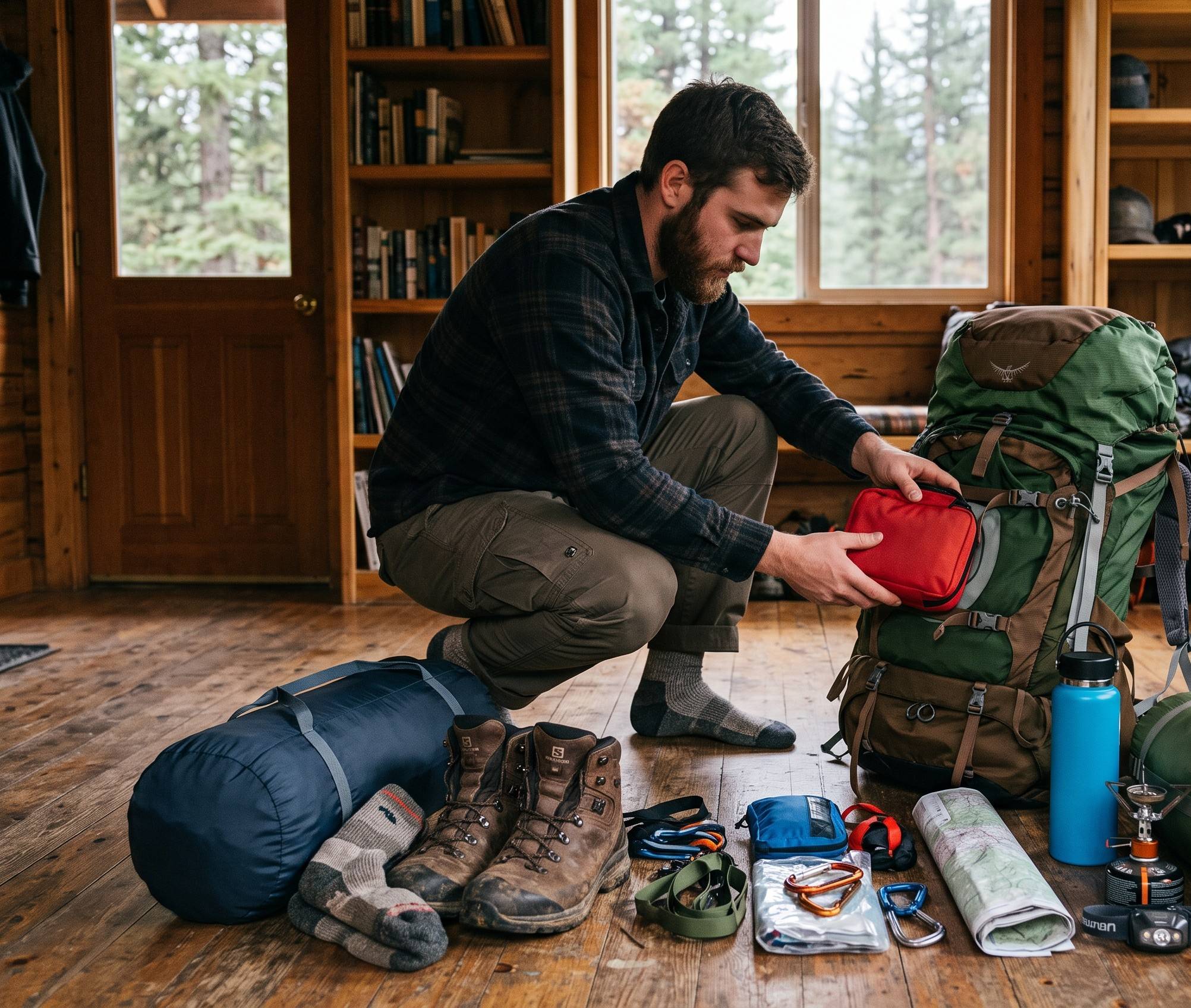 Traveller Packing Camping Essentials